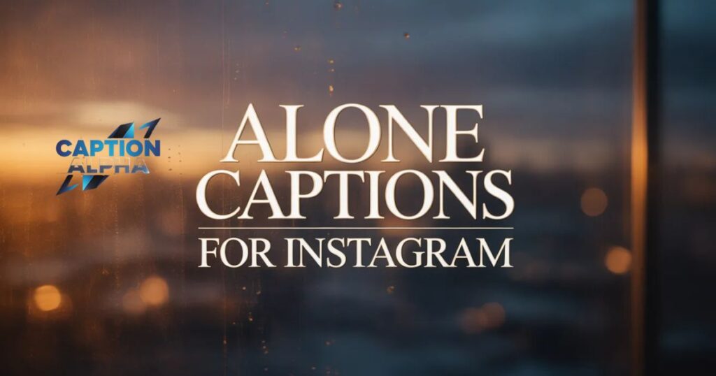 Alone Captions for Instagram