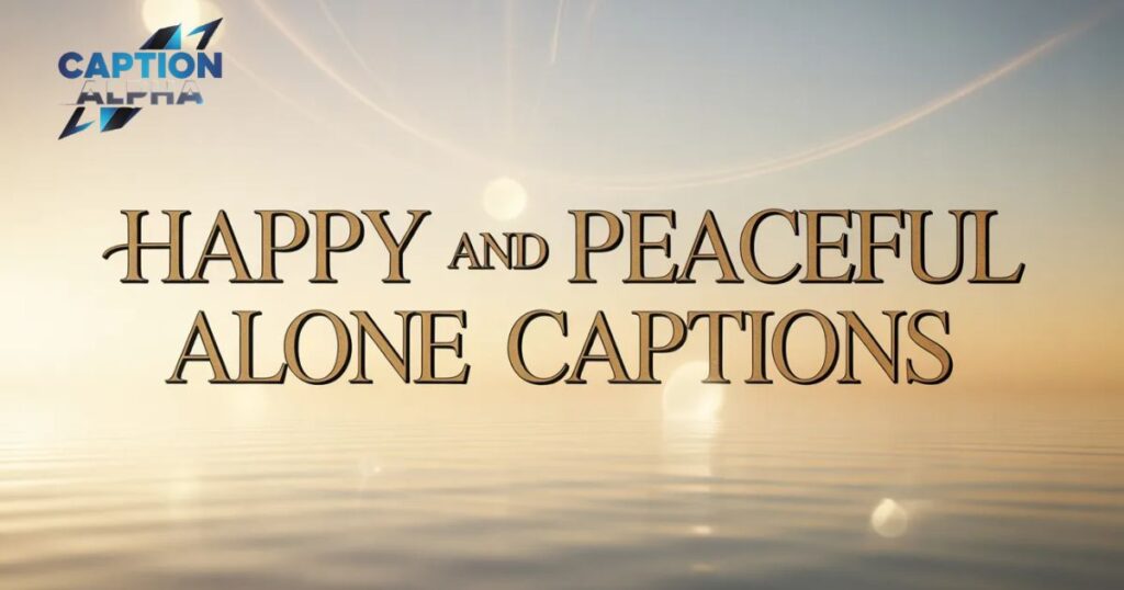 Alone Captions for Instagram