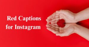 Red Captions for Instagram